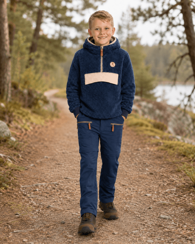 Bruse Teddyfleece Genser, Selskjer, Blå