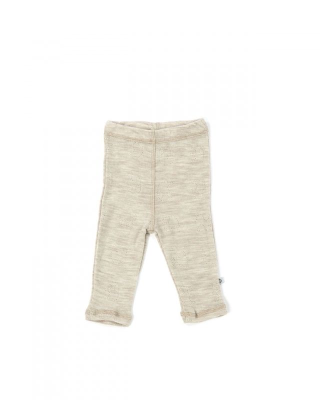 Smallstuff Leggings prematur, merinoull, Nature elephant