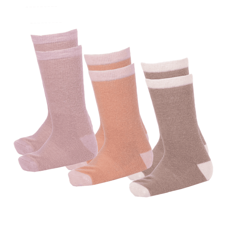 Bruse ullsokker, 3pk Edland, Pink Mix