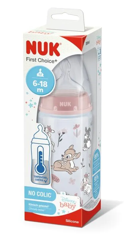 NUK First Choice Temperature Con     Bottle Bambi 300ml