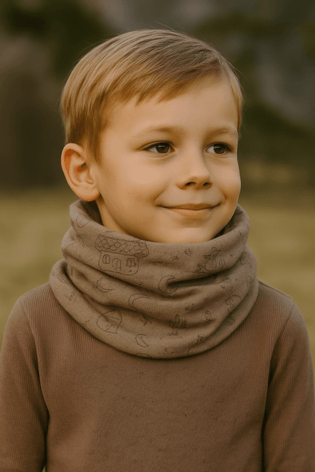 Hovedbilde Bruse Sogn hals med merinoull, Covert Green