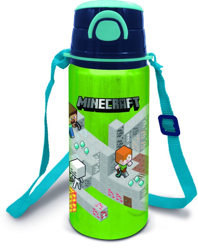 Minecraft Explore More Alu Pop Up Bottle 730ml