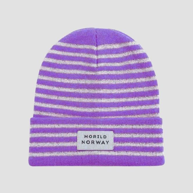 Hovedbilde Morild Refleks Stripe Lue med refleks, lilla