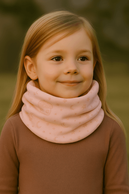 Hovedbilde Bruse Sogn hals med merinoull, Peach Whip