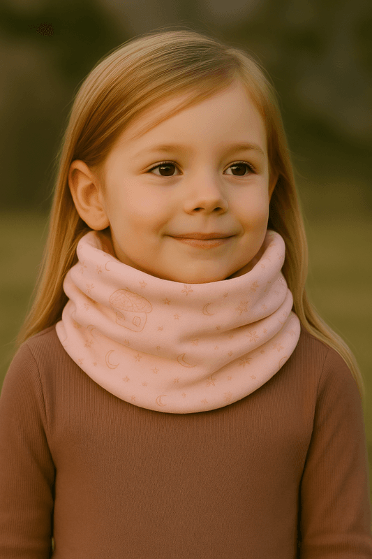 Bruse Sogn hals med merinoull, Peach Whip