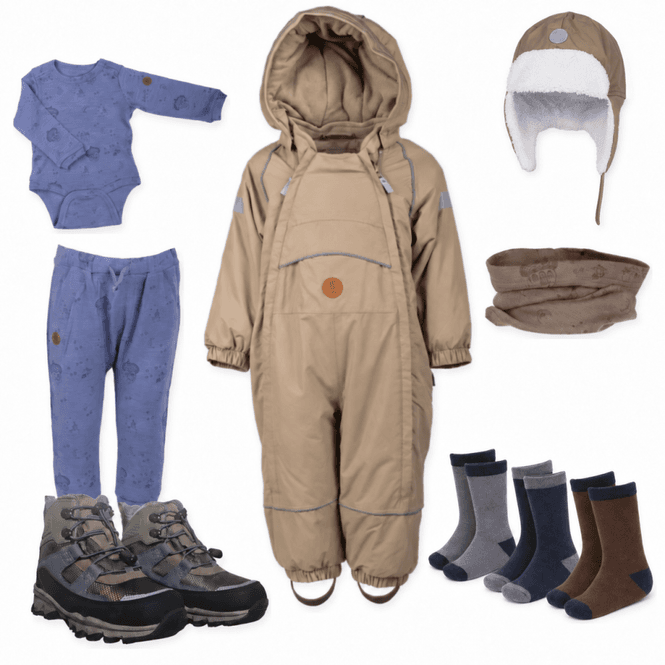 Hovedbilde Bruse Vinterpakke baby - Covert Green