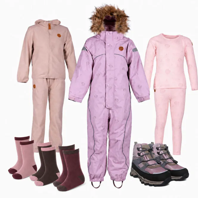 Hovedbilde Bruse Barnehagepakke - vinter Pink