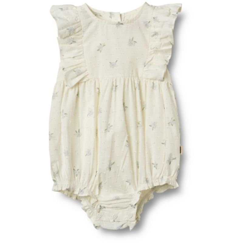 Wheat, Romper Emmaline, Off-white blomster