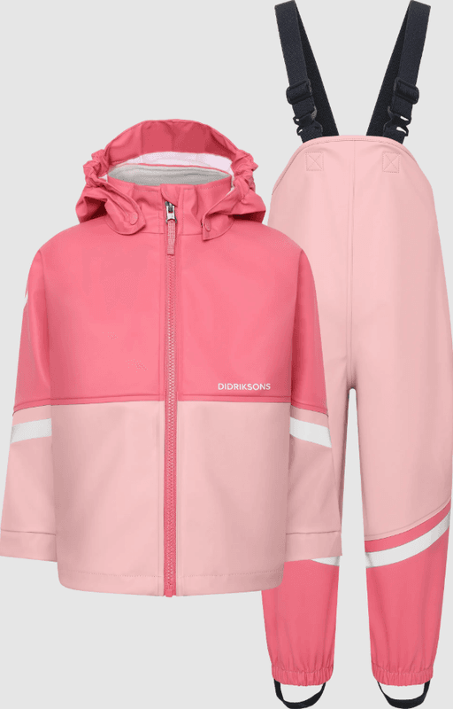 Didriksons Waterman Kids regnsett, Soft Pink