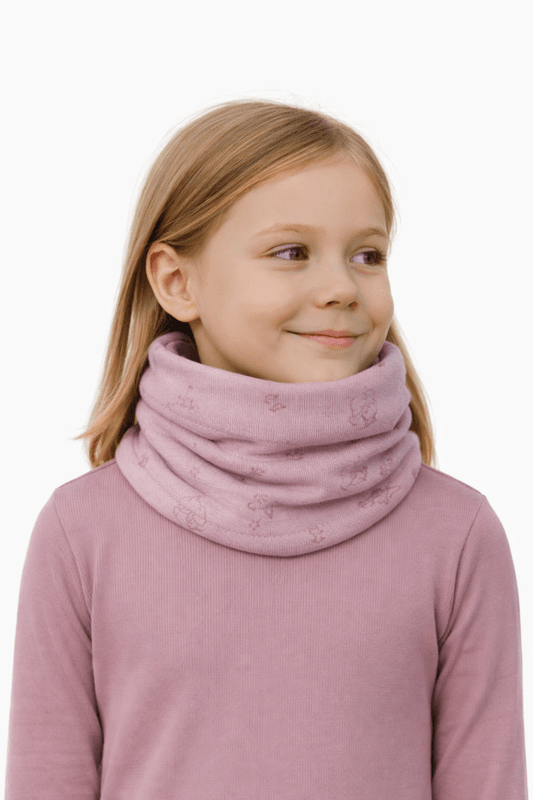 Bruse Sogn hals med merinoull – Violet Ice