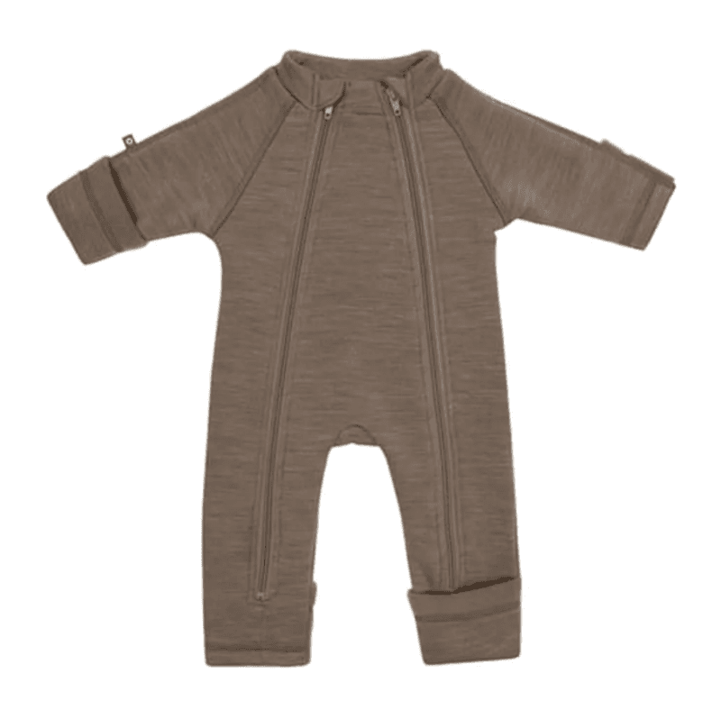 Smallstuff, Jumpsuit 2 zip prematur, merinoull, Nature