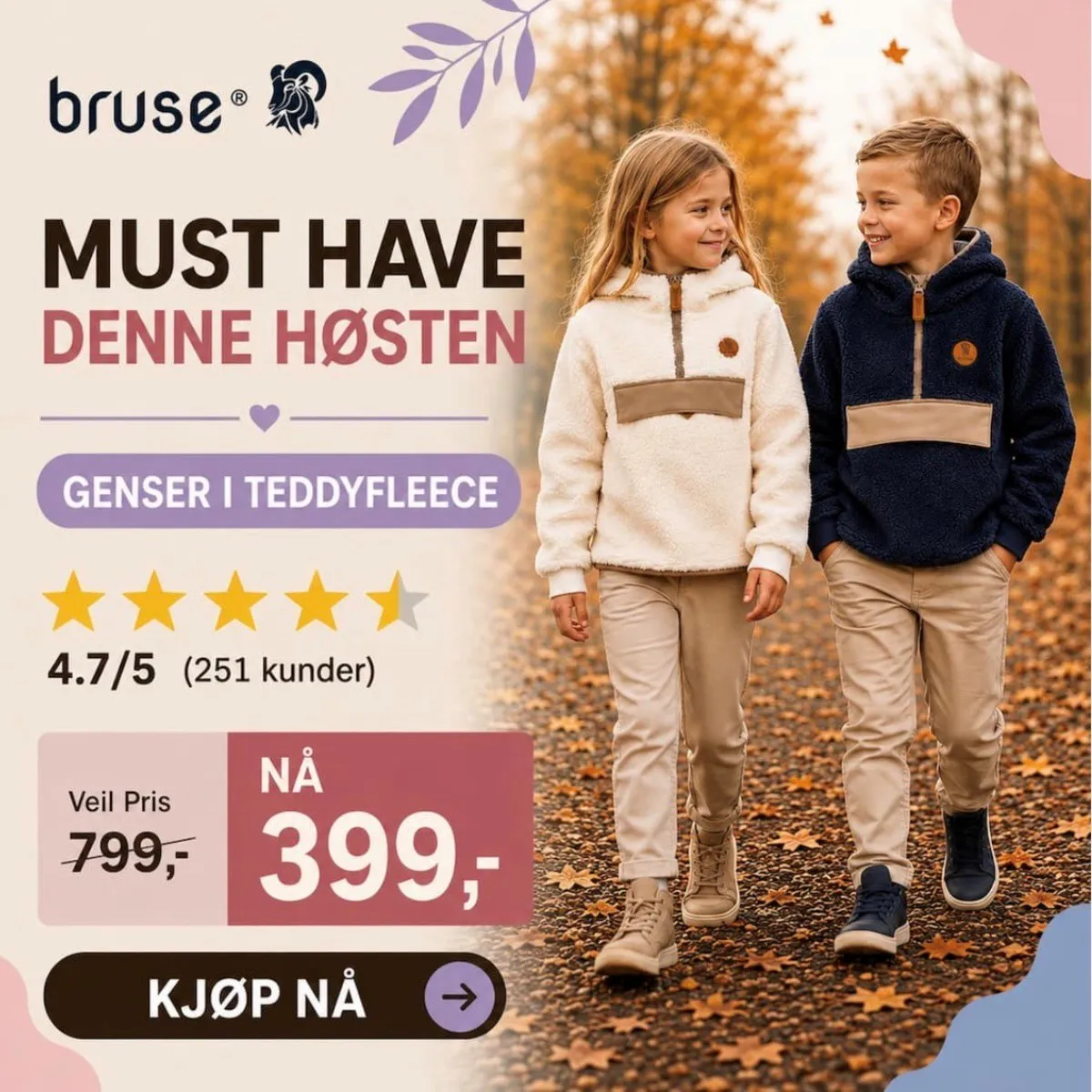 Fleecegenser tilbud