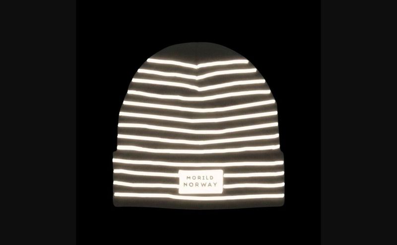 Morild Refleks stripe lue med refleks, rosa