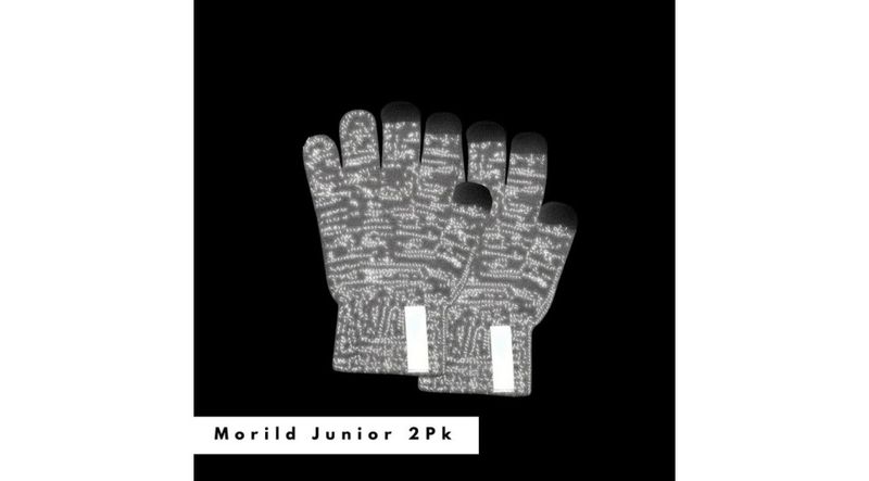 Morild Magic fingervanter Junior 2-pk med refleks, grå