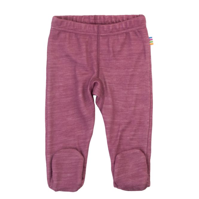 Hovedbilde Joha ulleggings med fot, ull/bambus, Bordeaux