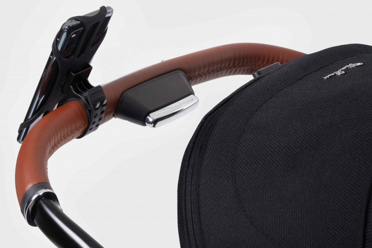 Silver Cross Phone Holder, Black