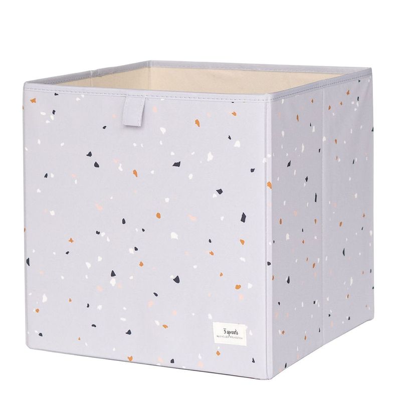 3 Sprouts Storage Box, Terrazzo/Light gray