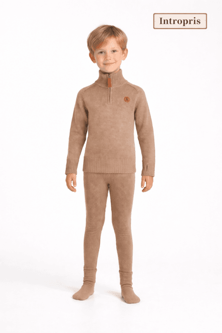 Hovedbilde Bruse strikket ullsett, Beitostølen, Brun