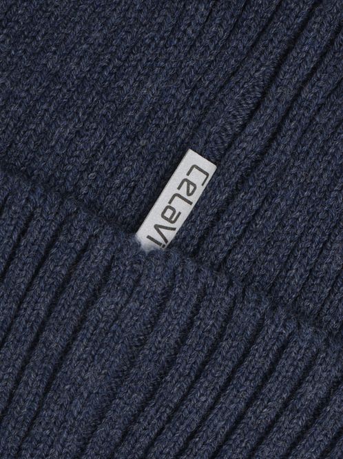 Hovedbilde CeLaVi, strikket lue, Navy Melange