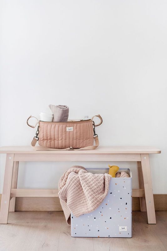 3 Sprouts Storage Box, Terrazzo/Light gray